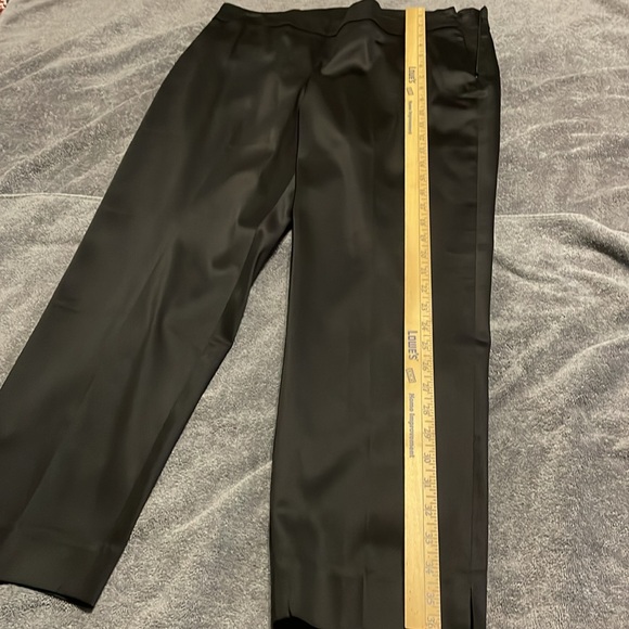Talbots Women’s Curvy Black Satin-Look Dress Trousers. Size 12 Petite. - Picture 8 of 11